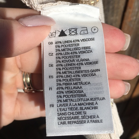 H&M gold and cream cardigan - Picture 5 of 7